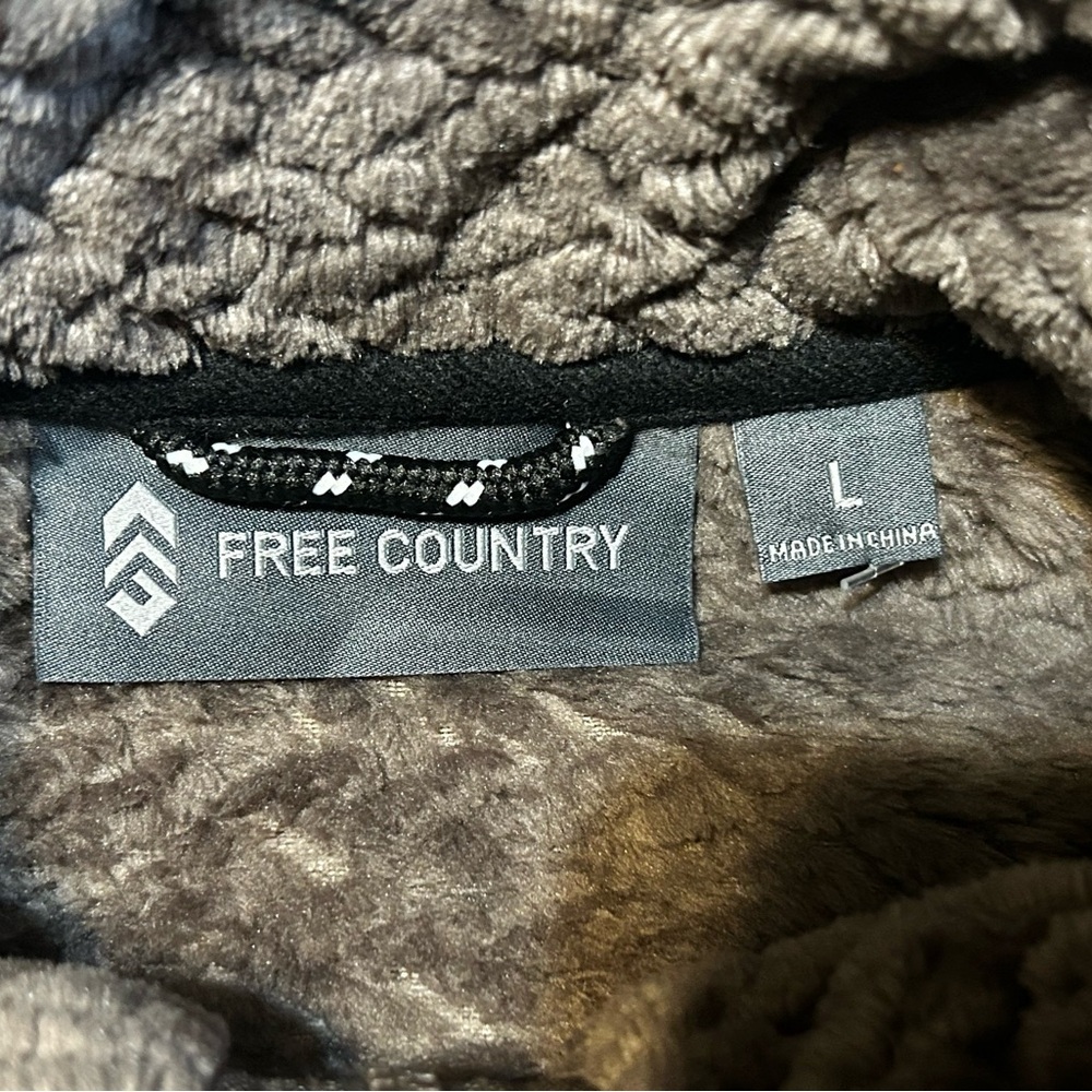Free Country Butter Pile Fleece Jacket Size L Brown Plush Cozy NWT - Picture 11 of 13